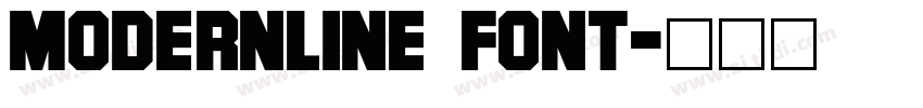 Modernline Font字体转换
